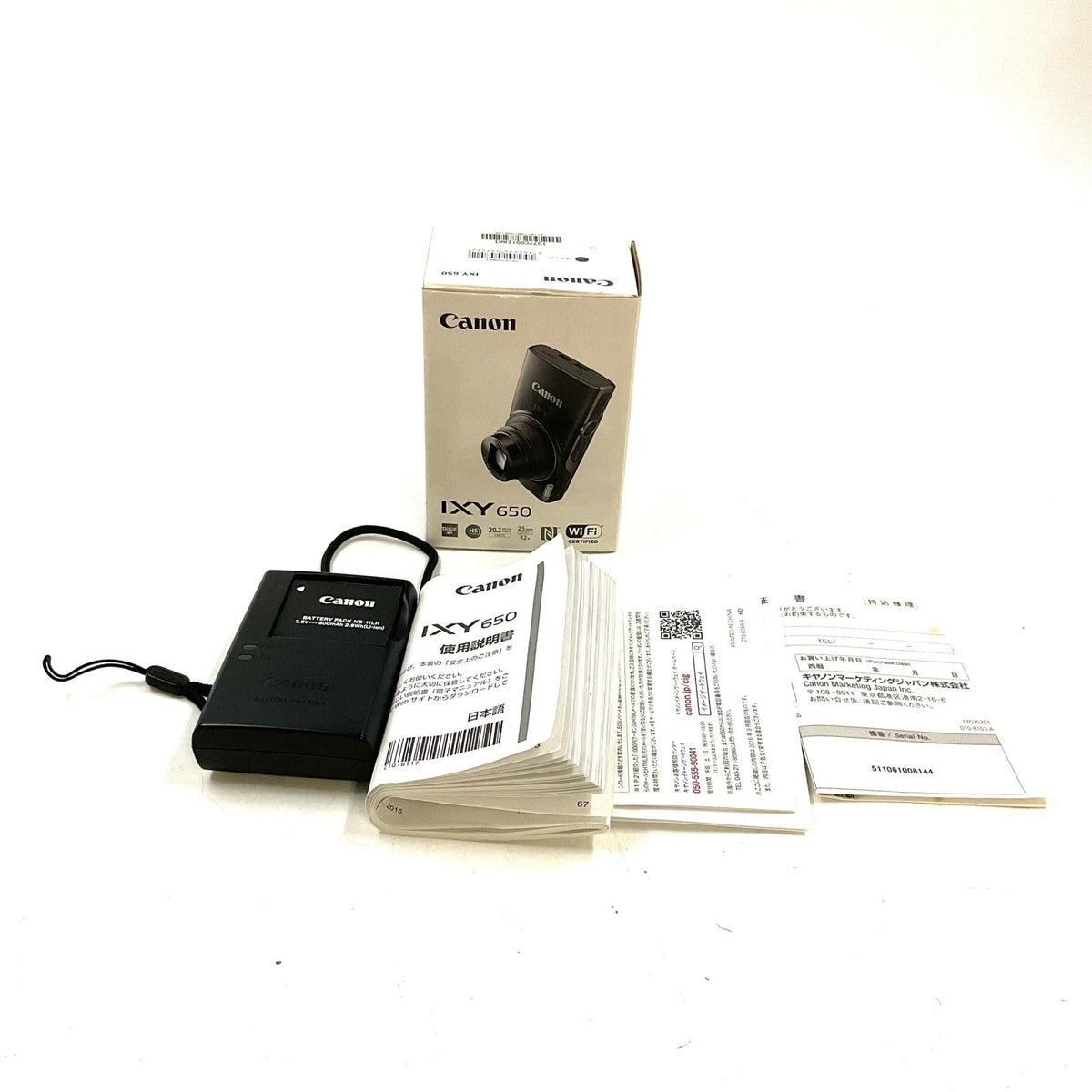 【全額返金保証】【最速発送】Canon コンパクトデジタルカメラ IXY 650 ブラック 美品 動作確認済