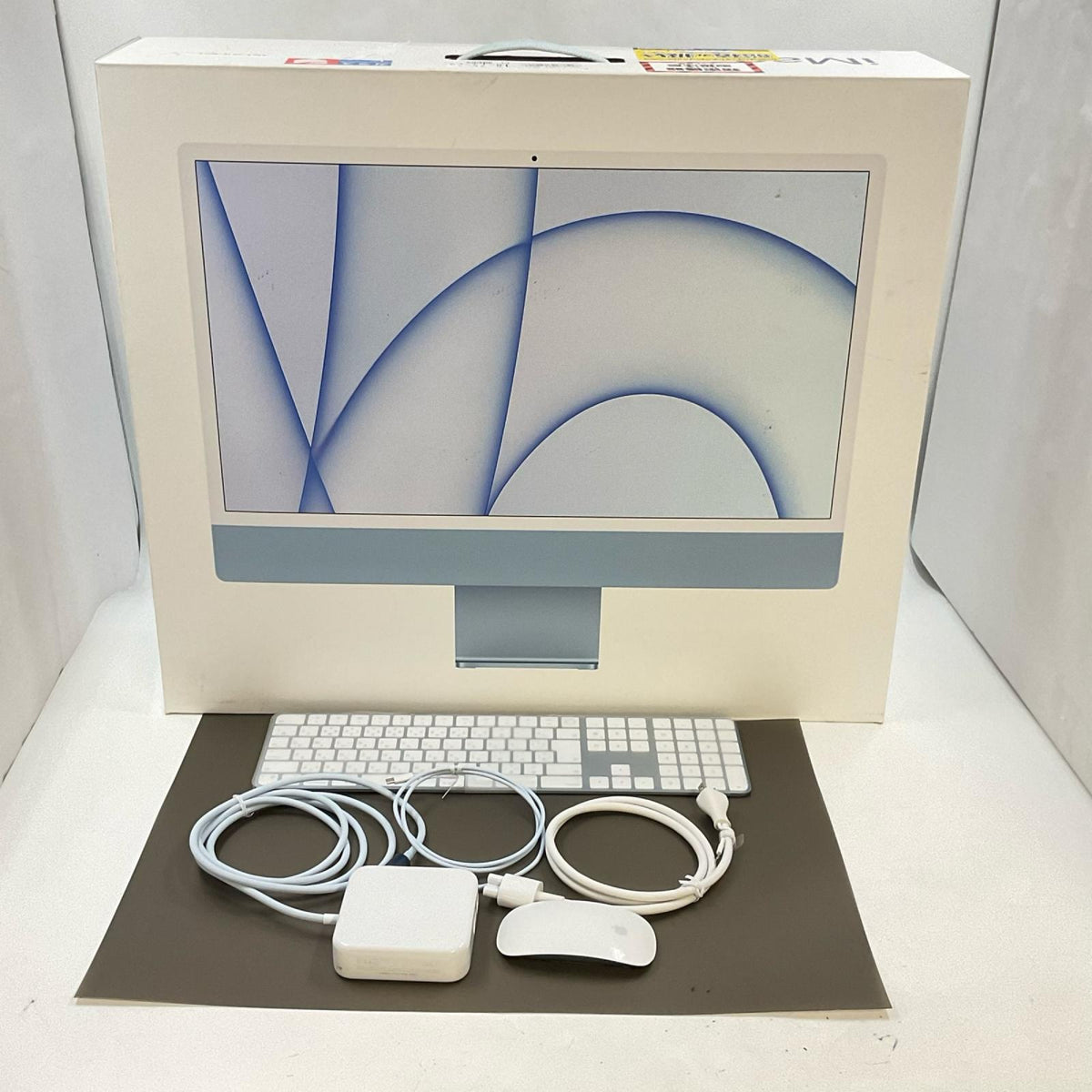 【全額返金保証】【最速発送】Apple iMac 24インチ Apple M1 8GB SSD 512GB ブルー 美品 動作確認済