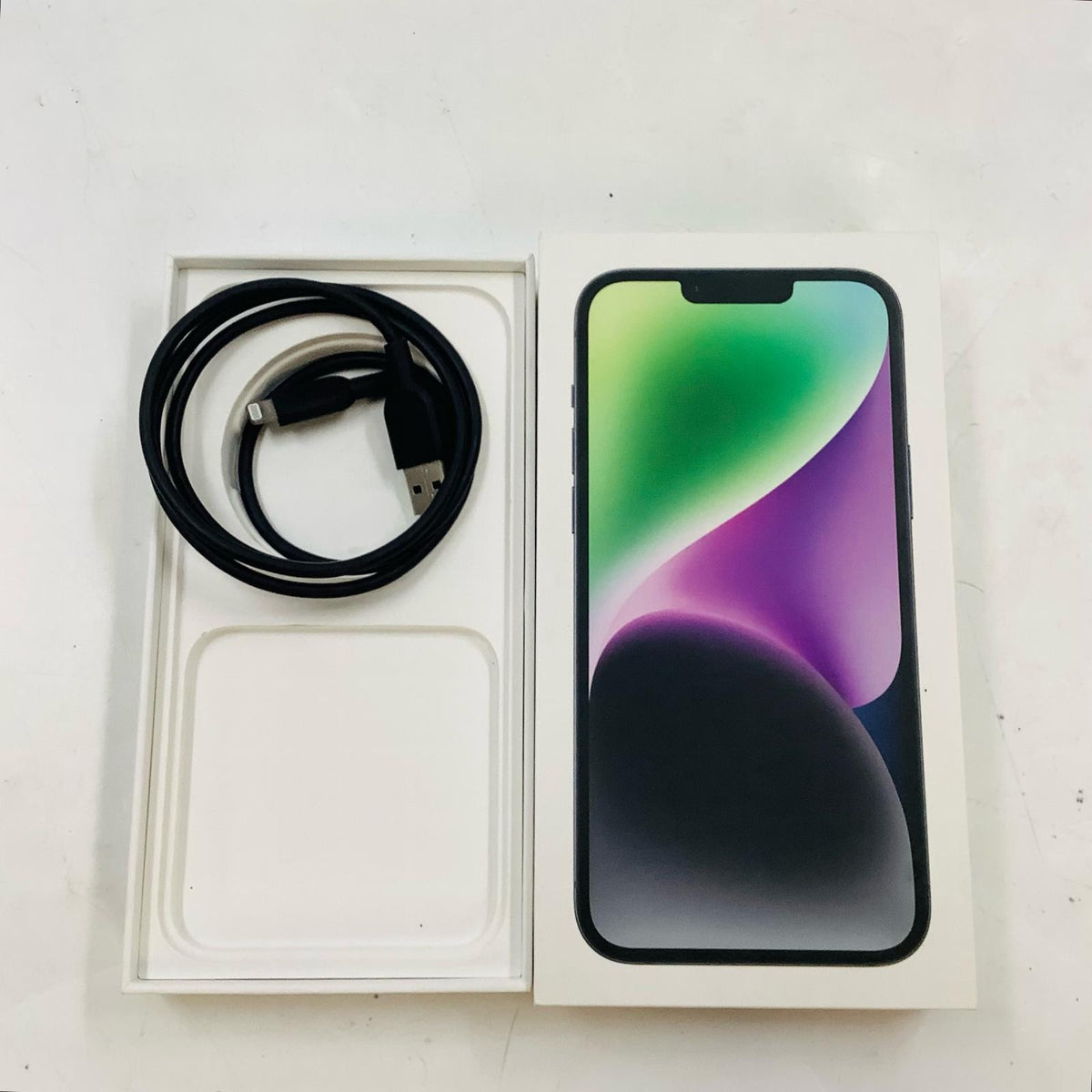 【全額返金保証】【最速発送】Apple iPhone iPhone 14 Plus 128GB ミッドナイト docomo 白ロム 動作確認済 79%