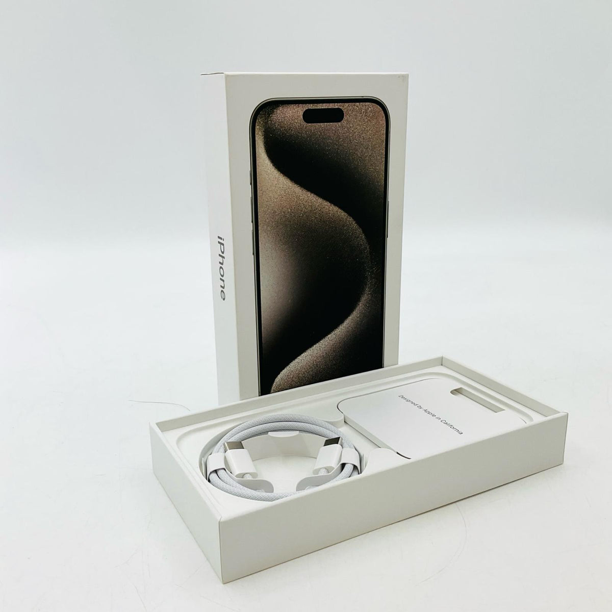 【全額返金保証】【最速発送】Apple iPhone iPhone 15 Pro 128GB ナチュラルチタニウム au SIMフリー 白ロム 美品 動作確認済 80%