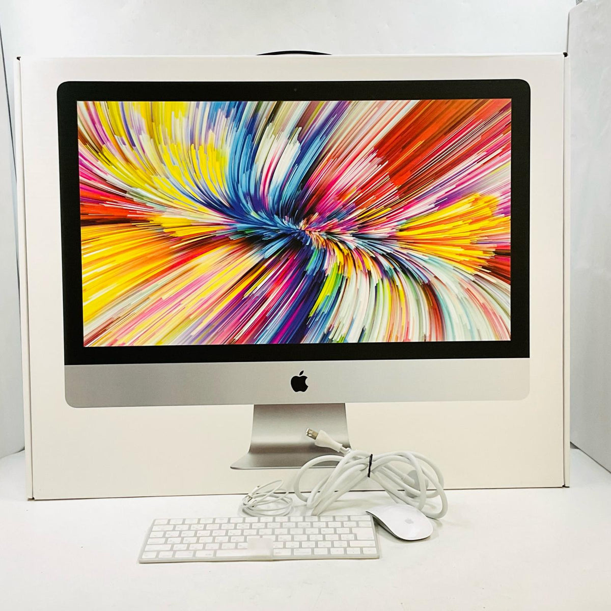 【全額返金保証】【最速発送】Apple iMac 27インチ 6-Core Intel Core i5 40GB フュージョンドライブ 2TB シルバー 美品 動作確認済