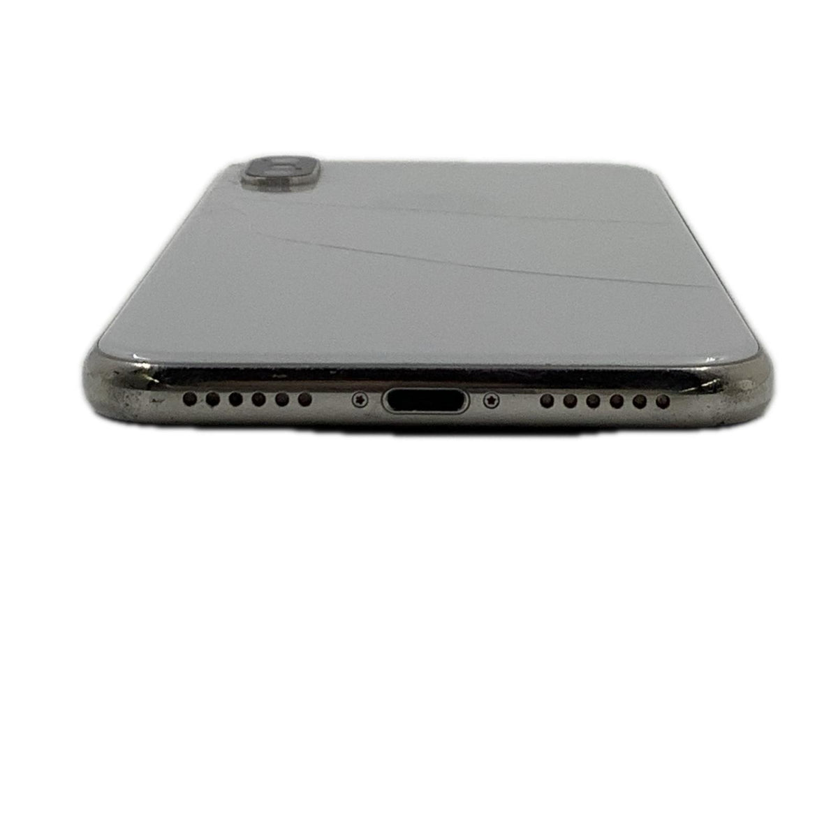 【最速発送】Apple iPhone iPhone X 64GB シルバー docomo SIMフリー 白ロム【難有】 51%