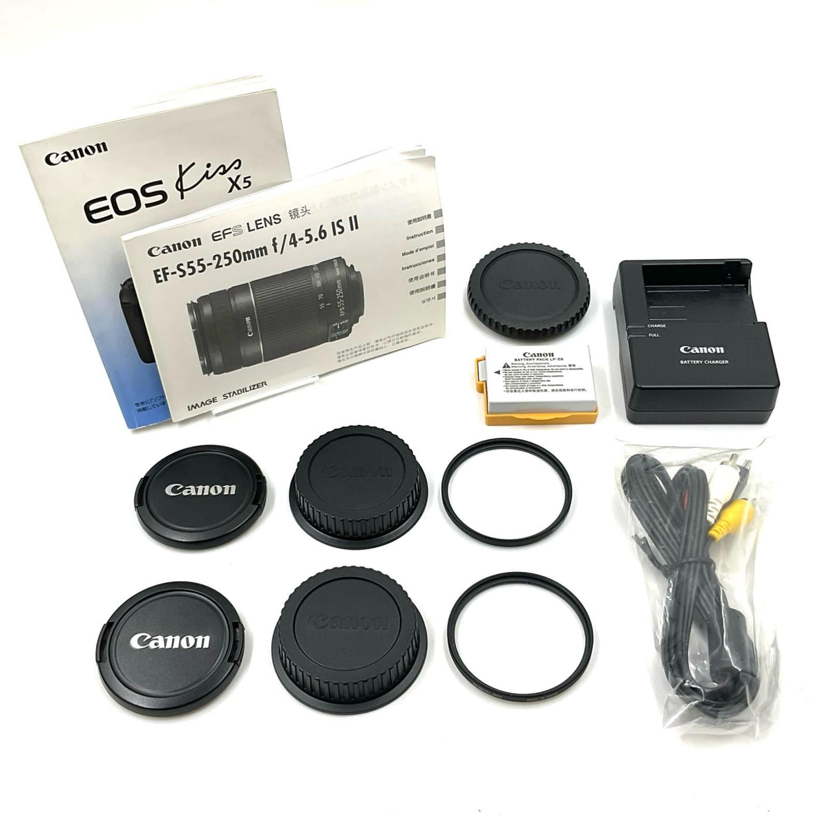 【全額返金保証】【最速発送】Canon デジタル一眼 EOS Kiss X5 ダブルズームキット ブラック 美品 動作確認済