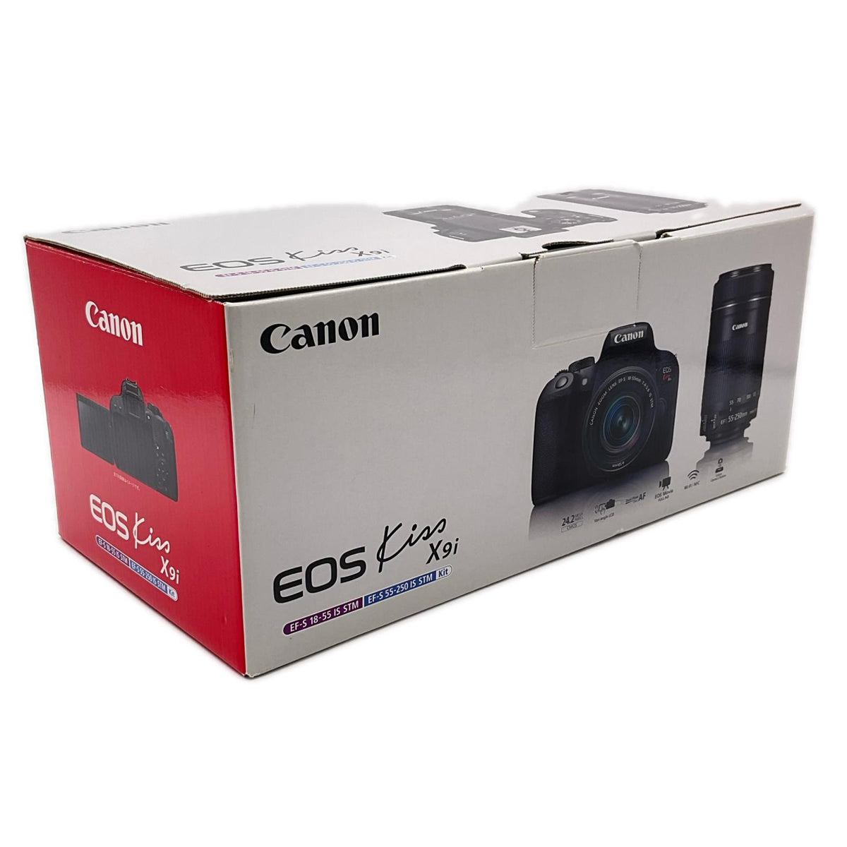 【全額返金保証】【最速発送】Canon デジタル一眼 EOS Kiss X9i ダブルズームキット ブラック 美品 動作確認済