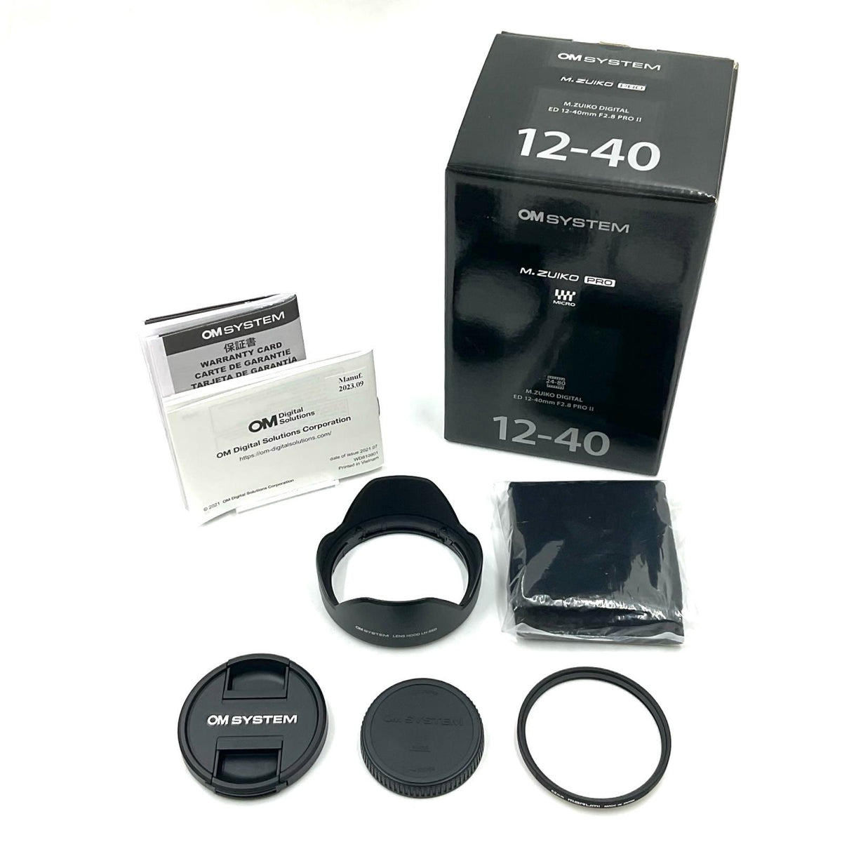 【全額返金保証】【最速発送】OM SYSTEM M.ZUIKO DIGITAL ED 12-40mm F2.8 PRO II 超美品 動作確認済
