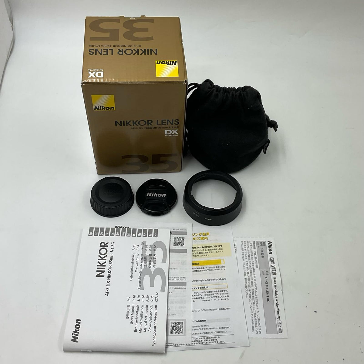 【全額返金保証】【最速発送】Nikon AF-S DX NIKKOR 35mm f/1.8G 美品 動作確認済