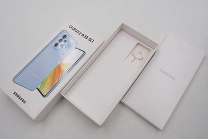 【全額返金保証】【最速発送】SAMSUNG Galaxy A33 5G 128GB ブルー SIMフリー 美品 動作確認済
