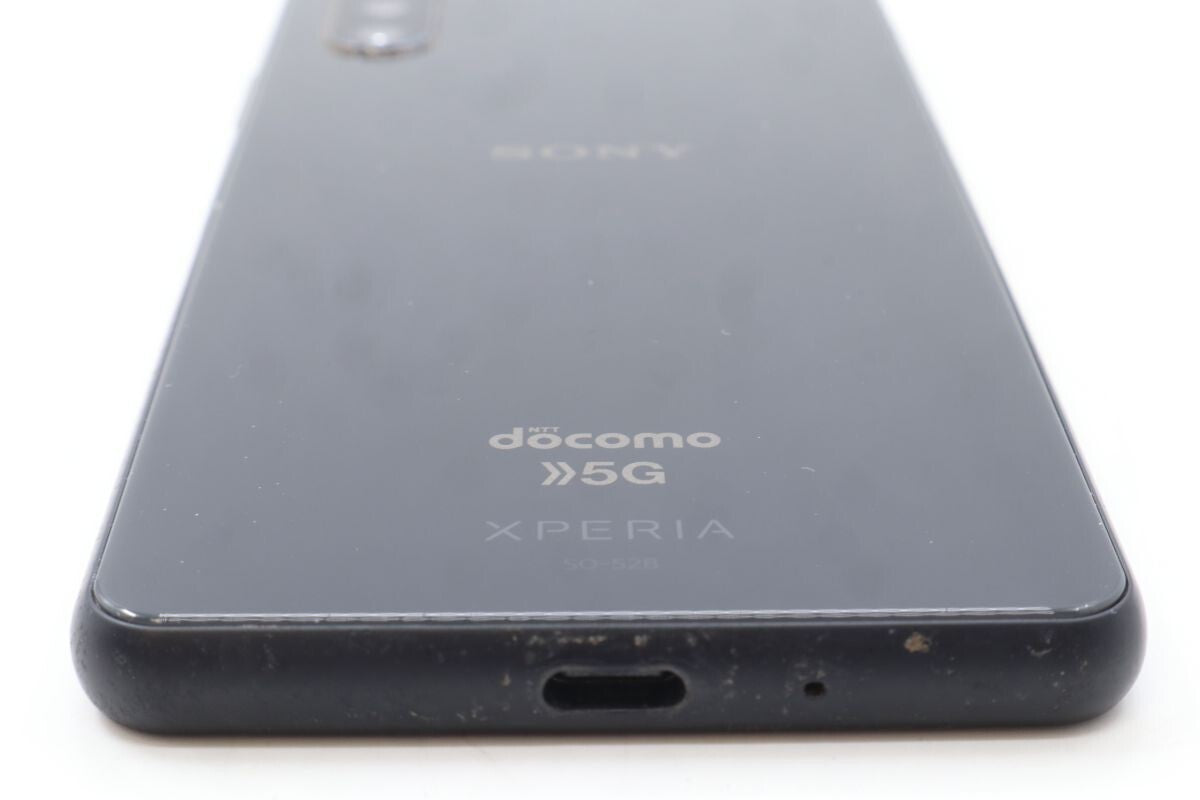【全額返金保証】【最速発送】Sony Xperia 10 III 128GB ブラック docomo SO-52B 白ロム 動作確認済
