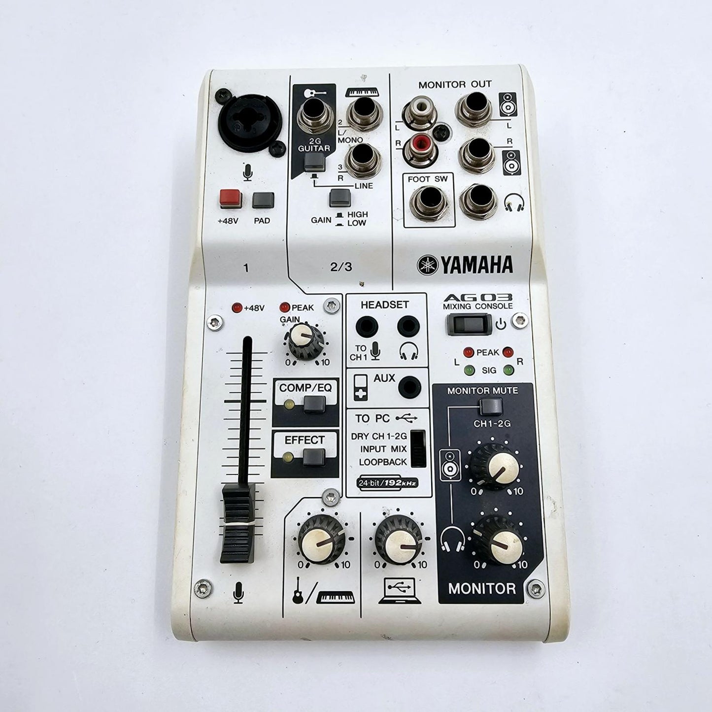 【全額返金保証】【最速発送】YAMAHA ミキシングコンソール AG03 動作確認済