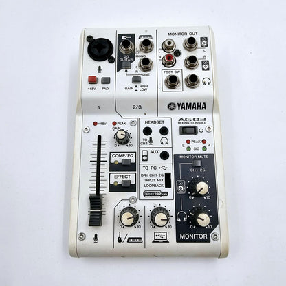 【全額返金保証】【最速発送】YAMAHA ミキシングコンソール AG03 動作確認済