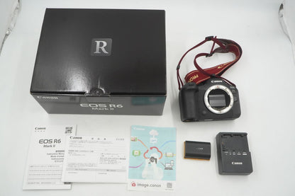 【全額返金保証】【最速発送】Canon デジタル一眼 EOS R6 Mark II ボディ ブラック 動作確認済