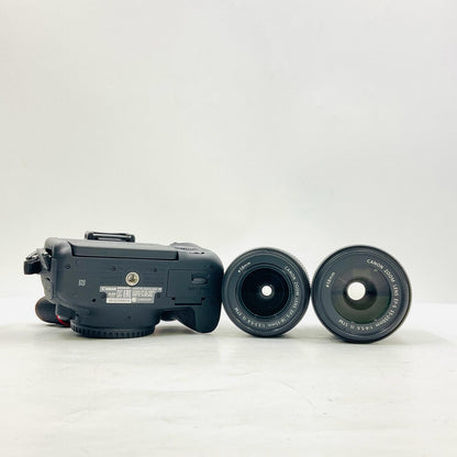 【全額返金保証】【最速発送】Canon デジタル一眼 EOS 8000D ダブルズームキット ブラック 美品 動作確認済