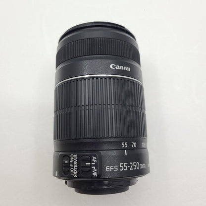 【全額返金保証】【最速発送】Canon EF-S55-250mm F4-5.6 IS II 美品 動作確認済