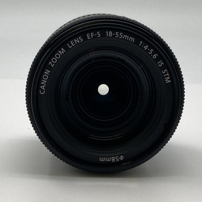 【全額返金保証】【最速発送】Canon EF-S18-55mm F4-5.6 IS STM ブラック 超美品 動作確認済
