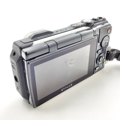 【全額返金保証】【最速発送】OLYMPUS コンパクトデジタルカメラ STYLUS TG-860 Tough ホワイト 動作確認済