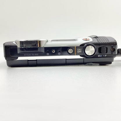 【全額返金保証】【最速発送】OLYMPUS コンパクトデジタルカメラ STYLUS TG-860 Tough ホワイト 動作確認済