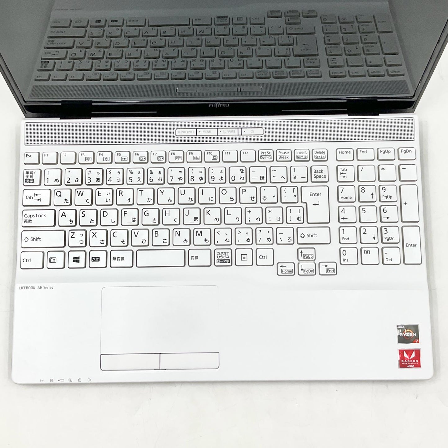 【全額返金保証】【最速発送】富士通 LIFEBOOK AH Series FMVA76E1WB AMD Ryzen 7 3750H with Radeon Vega Mobile Gfx 2.30 GHz 8GB M.2 SSD 512GB 62.7% 美品 動作確認済