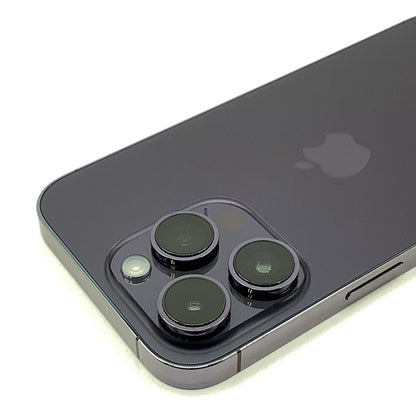 【全額返金保証】【最速発送】Apple iPhone iPhone Pro 14 Pro 1TB ディープパープル au 白ロム 美品 動作確認済 93%