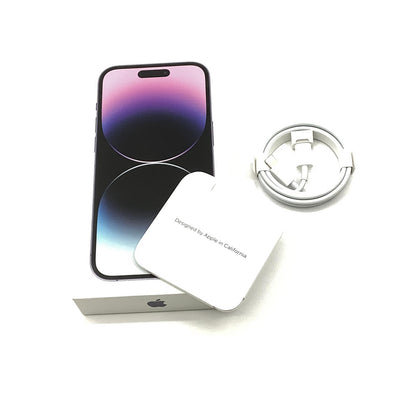 【全額返金保証】【最速発送】Apple iPhone iPhone Pro 14 Pro 1TB ディープパープル au 白ロム 美品 動作確認済 93%