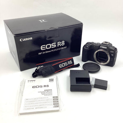 【全額返金保証】【最速発送】Canon デジタル一眼 EOS R8 ボディ ブラック 美品 動作確認済