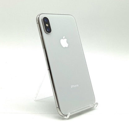【全額返金保証】【最速発送】Apple iPhone iPhone X 64GB シルバー docomo SIMフリー 白ロム 美品 動作確認済 97%