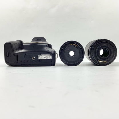 【全額返金保証】【最速発送】Canon デジタル一眼 EOS 9000D ダブルズームキット ブラック 動作確認済