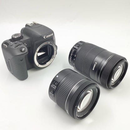 【全額返金保証】【最速発送】Canon デジタル一眼 EOS kiss X9i ダブルズームキット ブラック 美品 動作確認済