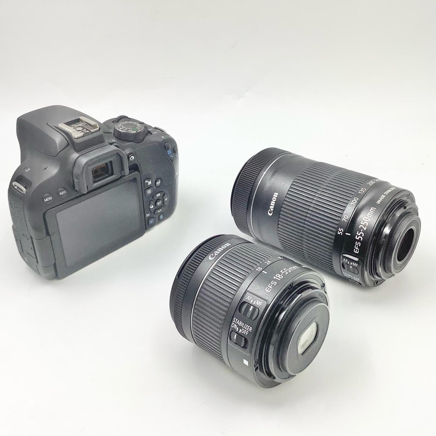 【全額返金保証】【最速発送】Canon デジタル一眼 EOS kiss X9i ダブルズームキット ブラック 美品 動作確認済