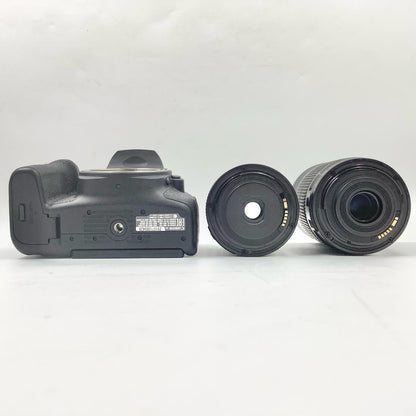 【全額返金保証】【最速発送】Canon デジタル一眼 EOS kiss X9i ダブルズームキット ブラック 美品 動作確認済