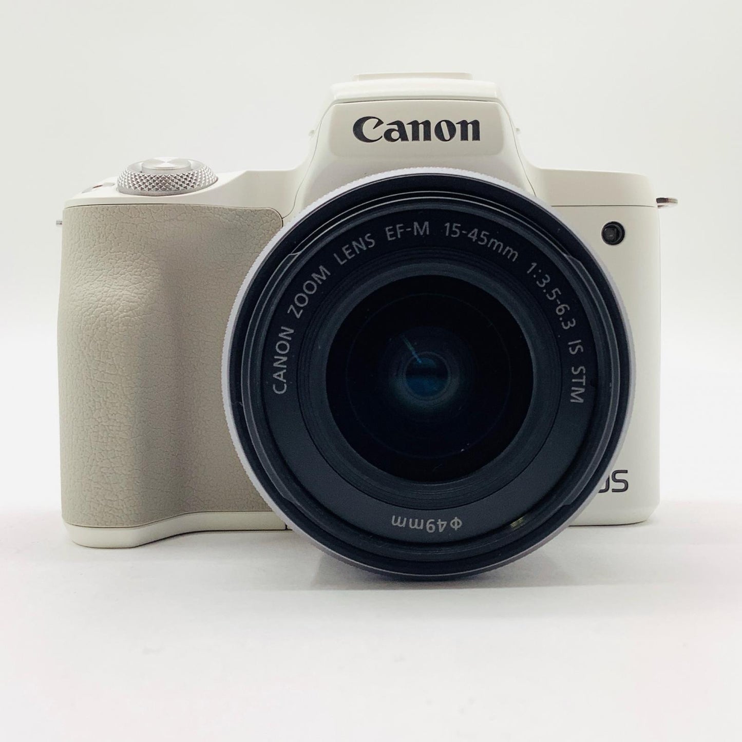 【全額返金保証】【最速発送】Canon デジタル一眼 EOS Kiss M2 EF-M15-45 IS STM レンズキット ホワイト 美品 動作確認済