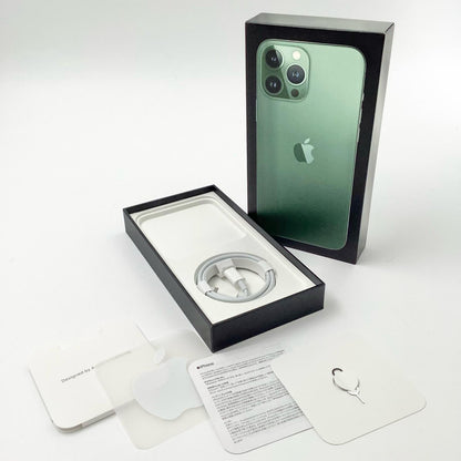 【全額返金保証】【最速発送】Apple iPhone iPhone 13 Pro Max 512GB アルパイングリーン 楽天モバイル 白ロム 超美品 動作確認済 100%
