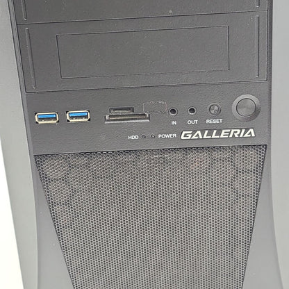 【全額返金保証】【最速発送】ドスパラ GALLERIA ZV intel core i7-8700K 16GB SSD 525GB HDD 3TB NVIDIA GeForce GTX 1660 Super 動作確認済