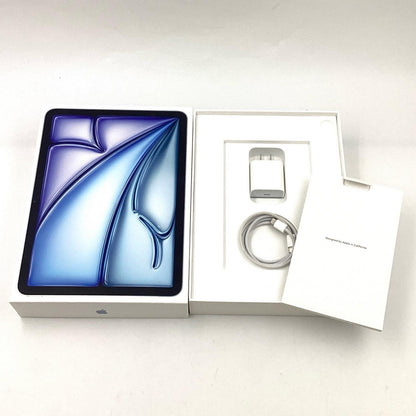 【全額返金保証】【最速発送】Apple iPad Air 2024 M2 11インチ 128GB ブルー WiFi+Cellular Softbank 美品 動作確認済