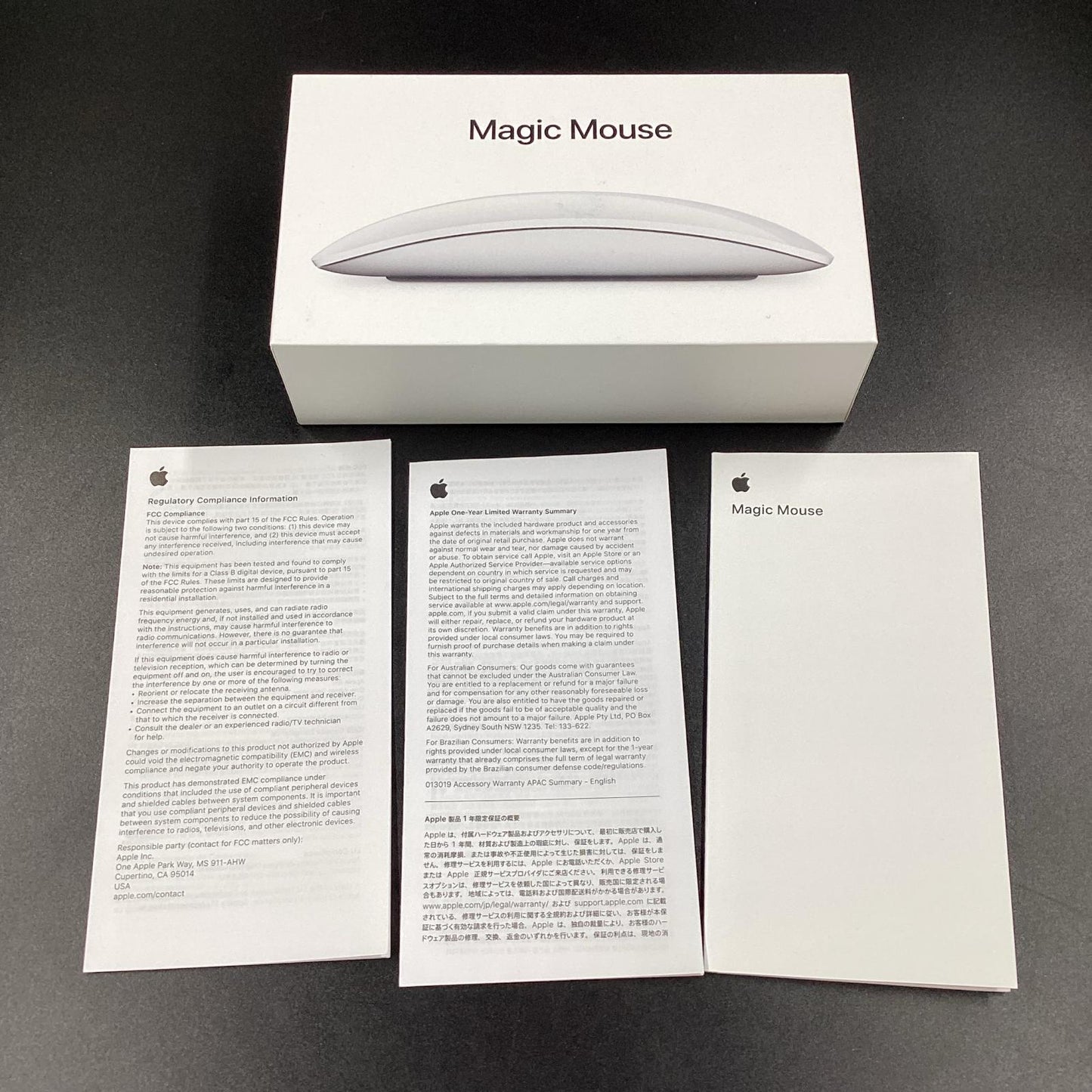 【全額返金保証】【最速発送】Apple Magic Mouse Magic Mouse - ホワイト（Multi-Touch対応） 動作確認済