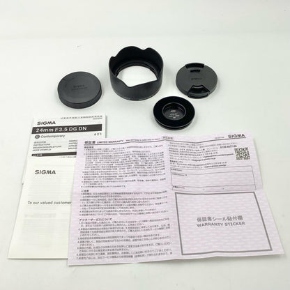【全額返金保証】【最速発送】SIGMA 24mm F3.5 DG DN Contemporary 新品未開封 即納OK