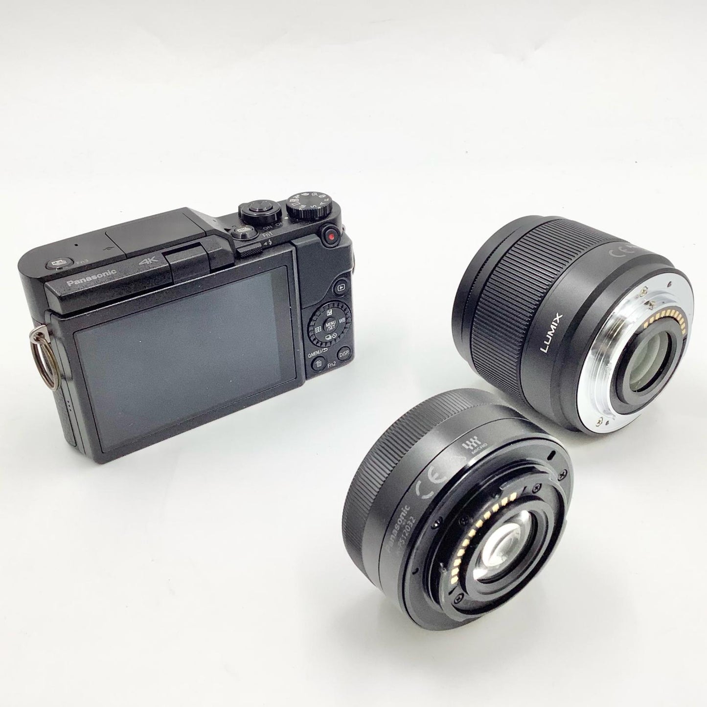 【全額返金保証】【最速発送】Panasonic デジタル一眼 LUMIX DC-GF10W-K ダブルレンズキット ブラック 美品 動作確認済