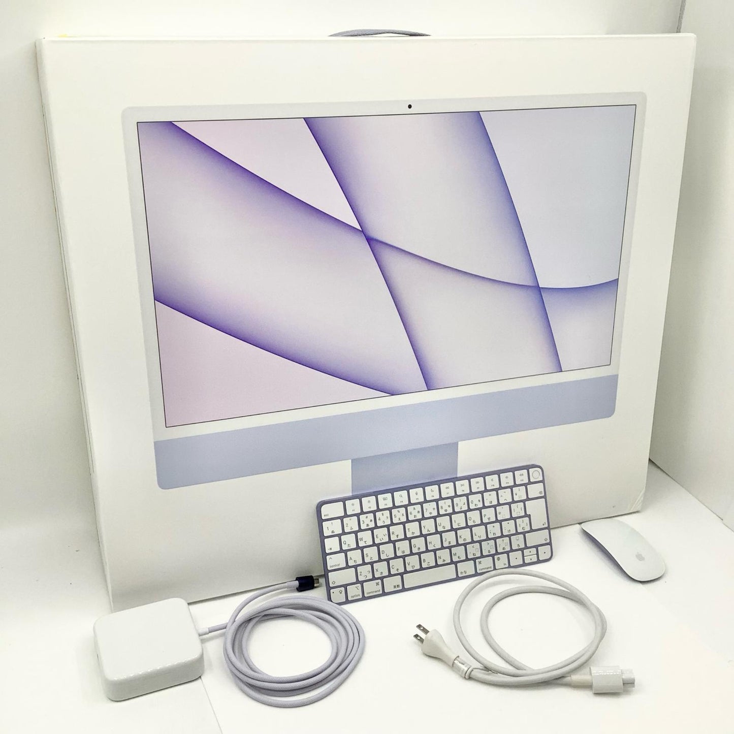 【全額返金保証】【最速発送】Apple iMac iMac A2438 24インチ M1 8コア 16GB SSD 256GB パープル 超美品 動作確認済