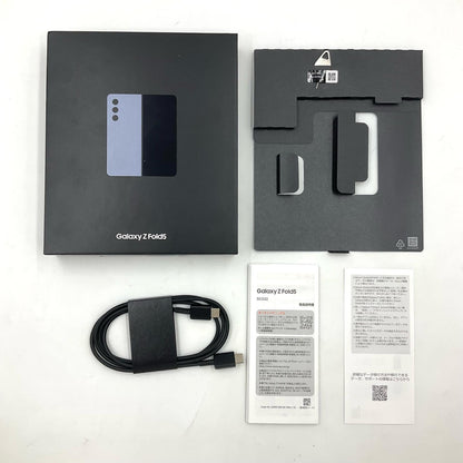 【全額返金保証】【最速発送】SAMSUNG Galaxy Z Fold5 256GB アイスブルー au SCG22 動作確認済