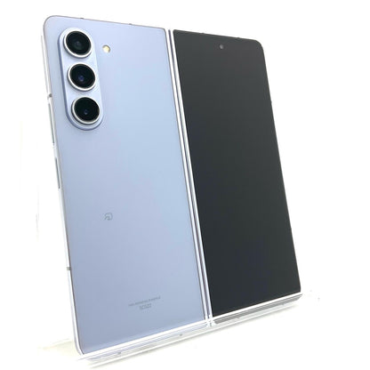 【全額返金保証】【最速発送】SAMSUNG Galaxy Z Fold5 256GB アイスブルー au SCG22 動作確認済