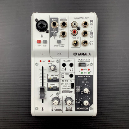 【全額返金保証】【最速発送】YAMAHA ウェブキャスティングミキサーAG03 AG03 美品 動作確認済