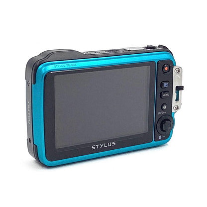 【全額返金保証】【最速発送】OLYMPUS コンパクトデジタルカメラ STYLUS TG-625 ブルー 動作確認済