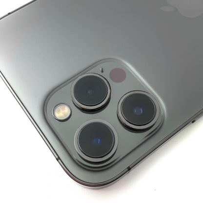 【全額返金保証】【最速発送】Apple iPhone iPhone 12 Pro Max 128GB グラファイト au 白ロム 動作確認済 83%