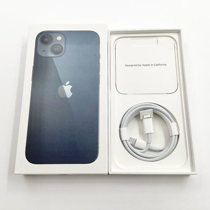 【全額返金保証】【最速発送】Apple iPhone iPhone 13 128GB ミッドナイト au 動作確認済 84%