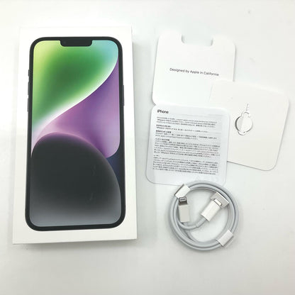 【全額返金保証】【最速発送】Apple iPhone iPhone 14 Plus 128GB ミッドナイト SIMフリー 美品 動作確認済 95%