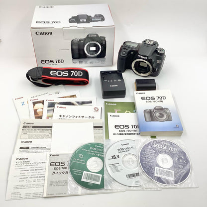 【全額返金保証】【最速発送】Canon デジタル一眼 EOS 70D ボディ ブラック 美品 動作確認済