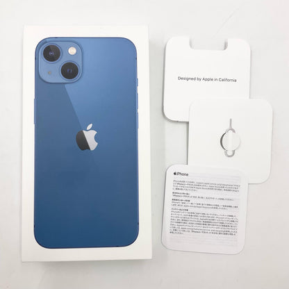 【全額返金保証】【最速発送】Apple iPhone iPhone 13 128GB ブルー 楽天モバイル 白ロム 動作確認済 87%