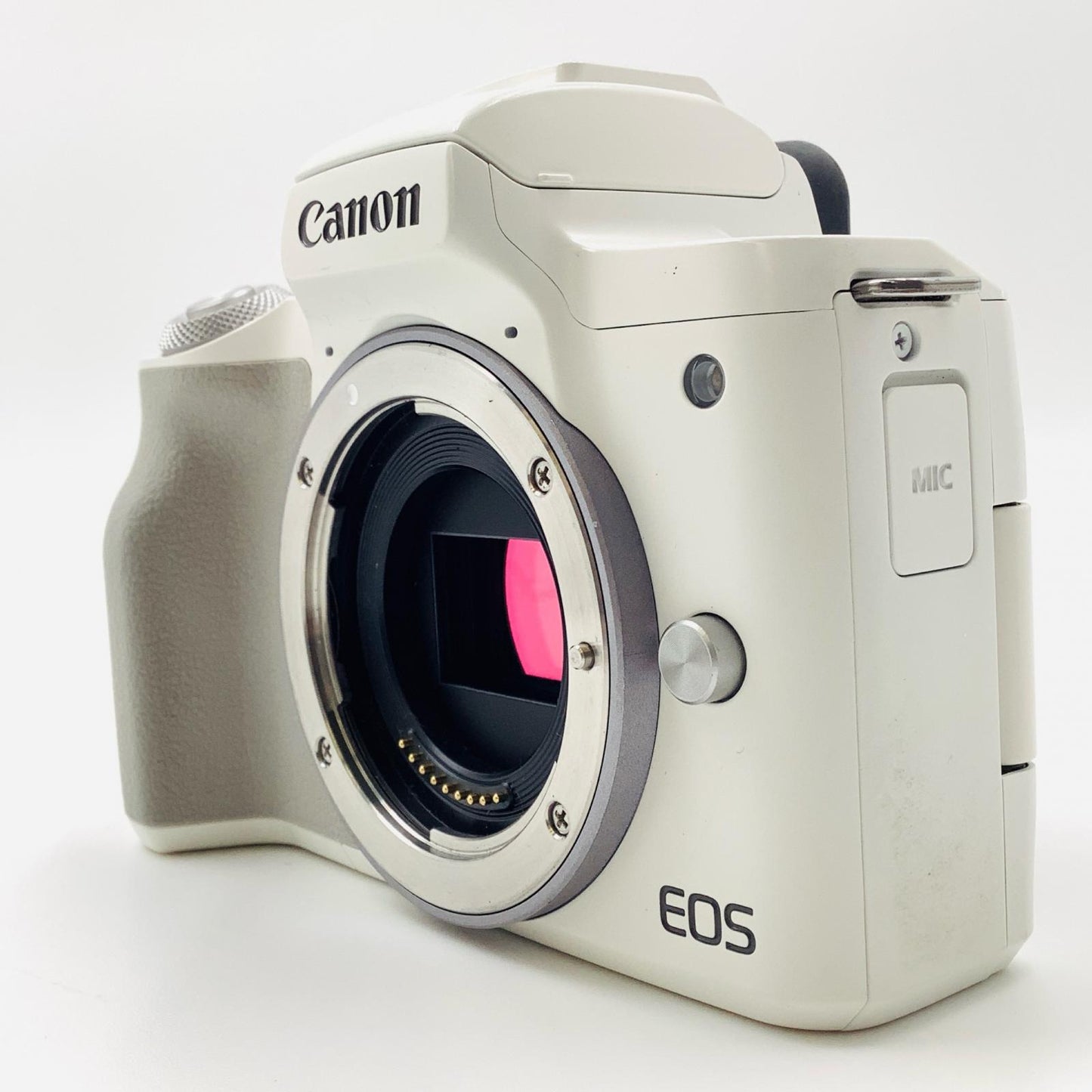 【全額返金保証】【最速発送】Canon デジタル一眼 EOS Kiss M2 ボディ ホワイト 美品 動作確認済