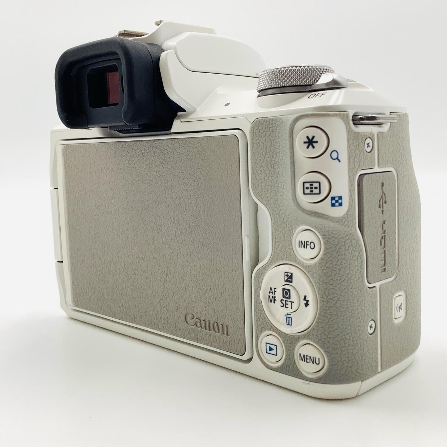 【全額返金保証】【最速発送】Canon デジタル一眼 EOS Kiss M2 ボディ ホワイト 美品 動作確認済