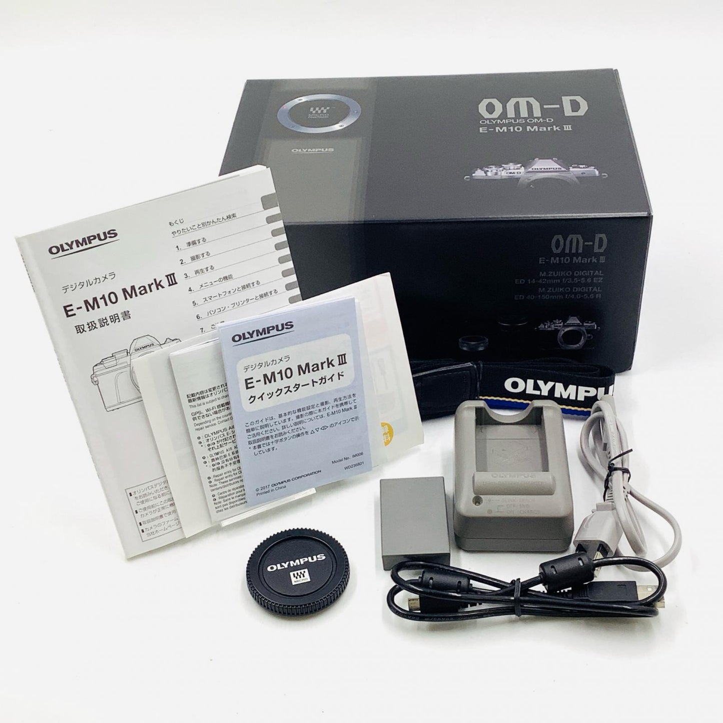 【全額返金保証】【最速発送】OLYMPUS デジタル一眼 OM-D E-M10 Mark III ボディ ブラック 美品 動作確認済
