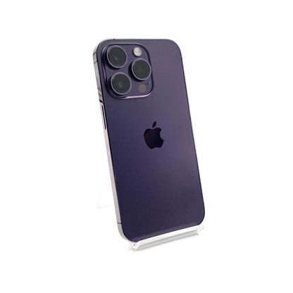 【全額返金保証】【最速発送】Apple iPhone iPhone 14 Pro 128GB ディープパープル SIMフリー 動作確認済 84%
